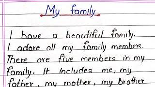 My Family Essay In English || Essay Writing In English || Writeology TV