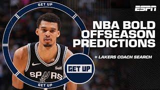 BOLD NBA offseason predictions  + Lakers looking to hire Monty Williams or JJ Redick?!  | Get Up