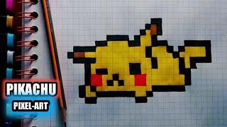 Como Dibujar A PIKACHU | PASO A PASO FACIL (Pixel Art) how to draw pikachu kawaii