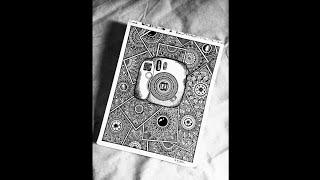 How to draw Mandala Art for beginners/ Camera Drawing/Mandala Art#mandalaart#camera#creative#art