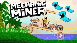 Attacking SPACE FROGS and Building Wooden Vehicles! - Mechanic Miner Gameplay