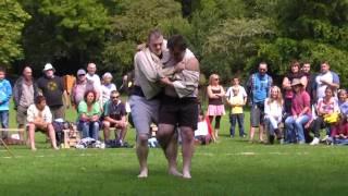 Cornish Wrestling at St Mawgan - Jon & Richard Cawley