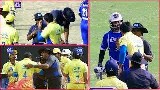 A Serious Fight Between Chennai Rhinos And Karnataka Bulldozers