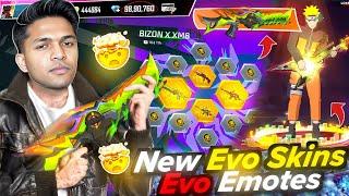 Free Fire New Legendary Evo Emotes And Guns In Subscriber Account Worth 20,000 Diamonds 