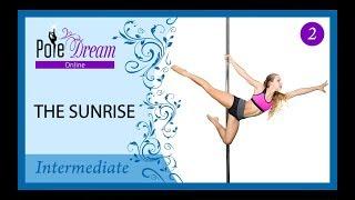 2 - Sunrise pole move - pole dance tutorial - intermediate