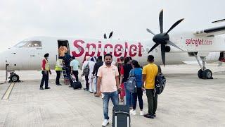 Amritsar to Patna   Spicejet Flight    Aircraft De Havilland Canada Dash 8 400