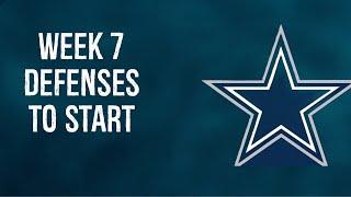 Defense / DST To Start Week 7 Fantasy Football