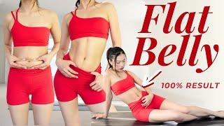 10min Flat Stomach workout (Upper, Lower, Side, Whole Ab) Burn Belly Fat & ABS Line