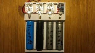 Making a 4 cell 18650 Li-ion battery charger