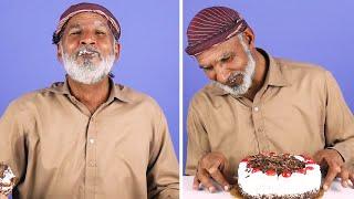 Tribal People Try Black Forest Cake for the first time