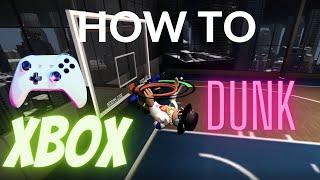 (ROBLOX)HOW TO DUNK LIKE A PRO ON XBOX,PC hoops life