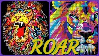 #crossstich #pontocrus fantabulous design of canevas lion by desi arena || dosoti || chaarsoti ||