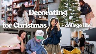 if Christmas threw up in November VLOG | college life, teaching barre, crumbl review