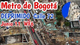 Metro de Bogotá Así va el deprimido de la calle 72 Junio 2024