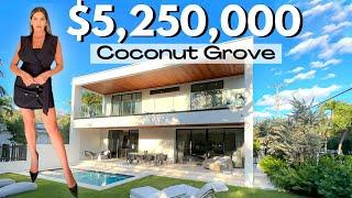 Inside a $5,250,000 LUXURY HOME in Coconut Grove, Miami Florida