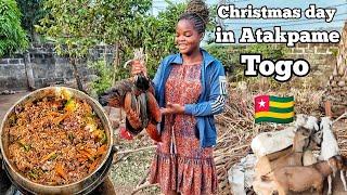 Christmas day celebration in my African village Atakpame Togo  west Africa 