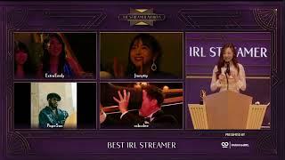 Jinnytty wins the best IRL streamer