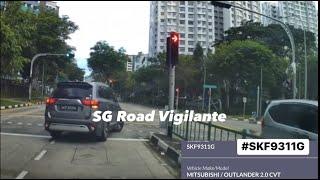 23nov2023 choa chu kang ave 7 #SKF9311G mitsubishi outlander fail to conform to red light signal