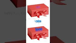 500 vs 1000 choose one gift | happy fusion | #shorts #chooseyourgift