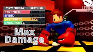 MAX STRENGTH with BEST STRENGTH GLOVE in Roblox Boxing League (OP STRENGTH)