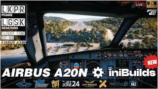  NEW AIRBUS A20N iniBuilds  Prague (LKPR) - (LGSK) Skiathos | VATSIM | MSFS