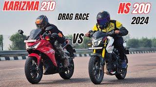 Hero Karizma Xmr210 Vs 2024 Bajaj Pulsar NS200 Dragrace