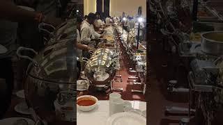 #Customer eating food after our chef works in the kitchen.#