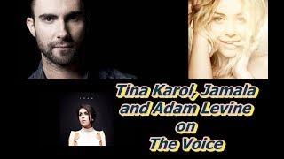 Tina Karol, Jamala and Adam Levine on The Voice