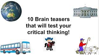 10 brain teasers that will test your critical thinking!