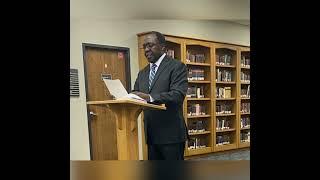 Poetry Reading by Pastor Christopher R Mwashinga at James White Library, Andrews University, 2023