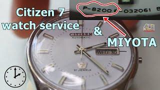 CITIZEN 7 restoration with watch movement Miyota 8200 | service PART 2