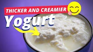 Make #Yogurt Thicker And Creamier At Home (0% Additives)
