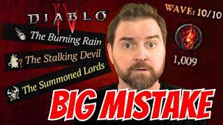 5 Diablo 4 Tips - Biggest Mistakes I Made In Infernal Hordes (Season 5)