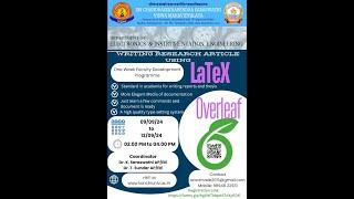 Day - 4 National Level FDP on Writing Research Articles using LaTex Overleaf