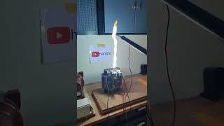 High Voltage Transformer Arcs 7KV 2A Electrical Arc #shorts #highvoltage #shortcircuit #plasma