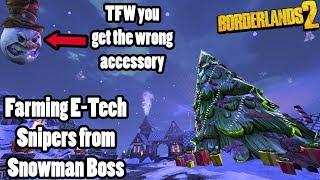 Borderlands 2: Farming E-Tech Snipers from Tinder Snowflake!