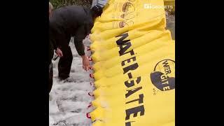 #GiGadgets #Sandbag This inflatable dam can be an alternative to sandbags.
