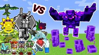 Ender Golem Vs. Mowzie's Mobs Monsters in Minecraft