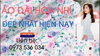 Áo dài hoa nhí đẹp nhất hiện nay - Vải áo dài đẹp