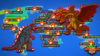 I DESTROYED Earth With Giant Kaijus in Worldbox