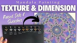 I Tried All of These Paints So That You Don't Have To | Mandala Dot Art | Texture & Dimension