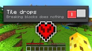 I Enabled Minecraft's Dumbest Setting... In Hardcore