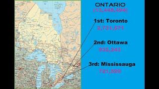 CANADA FACTS! Canada's 10 Provinces and 3 Territories and their 3 Largest Cities with location.