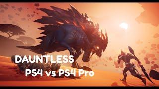 Dauntless PS4 vs PS4 Pro Gameplay Comparison