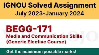 IGNOU BEGG 171 Solved Assignment 2023-24 PDF Download | Vidyamojo