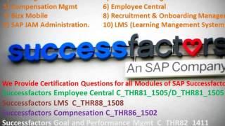 Successfactors Online Training