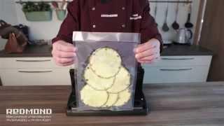 Вакуумные упаковщики REDMOND RVS-M021 и RVS-M020, вакуумная упаковочная машина, Sous-vide