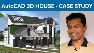 AutoCAD 3D Visualisation Case Study | AutoCAD 3D House Modeling