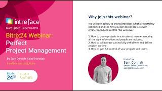 BITRIX24 WEBINAR: MASTER YOUR PROJECT MANAGEMENT 