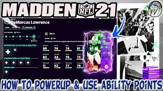 Madden 21 -- How To POWERUP Players Use Ability Points & More! Madden 21 Ultimate Team